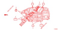 GUMMITUELLE (INFERIEUR) für Honda JAZZ HYBRID LUXURY 5 Türen vollautomatische 2013