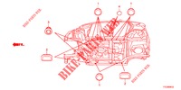 GUMMITUELLE (INFERIEUR) für Honda JAZZ HYBRID LUXURY 5 Türen vollautomatische 2013