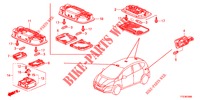 INNENLEUCHTE  für Honda JAZZ HYBRID LUXURY 5 Türen vollautomatische 2013