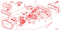 SPIEGEL/SCHIEBEDACH (COMMANDE A DISTANCE) für Honda JAZZ HYBRID LUXURY 5 Türen vollautomatische 2013