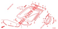 WINDSCHUTZSCHEIBE, VORNE/ HECKFENSTER  für Honda JAZZ HYBRID LUXURY 5 Türen vollautomatische 2013