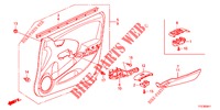 TUERVERKLEIDUNG, VORNE (LH) für Honda JAZZ HYBRID LUXURY 5 Türen vollautomatische 2013