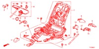 VORNE SITZKOMPONENTEN (D.) (2) für Honda JAZZ HYBRID LUXURY 5 Türen vollautomatische 2014