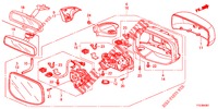 SPIEGEL/SCHIEBEDACH (COMMANDE A DISTANCE) für Honda JAZZ HYBRID LUXURY 5 Türen vollautomatische 2014