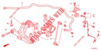 UNTERER ARM, VORNE/ STABILISATORFEDER  für Honda JAZZ HYBRID LUXURY 5 Türen vollautomatische 2014
