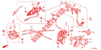 VORDERES TUERSCHLOSS/AEUSSERER GRIFF (1) für Honda JAZZ HYBRID LUXURY 5 Türen vollautomatische 2014