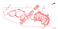 DREHZAHLMESSER  für Honda JAZZ HYBRID LUXURY 5 Türen vollautomatische 2014
