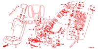 RUECKSITZ/SITZGURT, (D.) (1) für Honda JAZZ 1.4 LS 5 Türen vollautomatische 2014