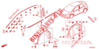 ZIERLEISTE/SCHUTZ  für Honda CIVIC 1.4 ELEGANCE 5 Türen 6 gang-Schaltgetriebe 2014