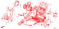 VORNE SITZKOMPONENTEN (G.) (HAUTEUR MANUELLE) für Honda CIVIC 1.4 S 5 Türen 6 gang-Schaltgetriebe 2014