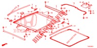 DACHVERKLEIDUNG/SONNENBLENDE/SCHIEBEFENSTER  für Honda CIVIC DIESEL 1.6 EXECUTIVE 5 Türen 6 gang-Schaltgetriebe 2014