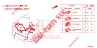 ELEKTR. STECKVERBINDER (ARRIERE) für Honda CIVIC DIESEL 1.6 EXECUTIVE 5 Türen 6 gang-Schaltgetriebe 2014