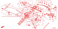 HECKKLAPPENVERKLEIDUNG/ TAFELVERKLEIDUNG, HINTEN(2D)  für Honda CIVIC DIESEL 1.6 EXECUTIVE 5 Türen 6 gang-Schaltgetriebe 2014