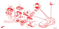 INNENLEUCHTE  für Honda CIVIC DIESEL 1.6 EXECUTIVE 5 Türen 6 gang-Schaltgetriebe 2014