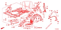 KOTFLUEGEL, VORNE  für Honda CIVIC DIESEL 1.6 EXECUTIVE 5 Türen 6 gang-Schaltgetriebe 2014