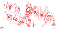 VORDERRADBREMSE  für Honda CIVIC DIESEL 1.6 EXECUTIVE 5 Türen 6 gang-Schaltgetriebe 2014