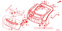 HECKKLAPPENPLATTE(2D)  für Honda CIVIC DIESEL 1.6 LIFSTYLE 5 Türen 6 gang-Schaltgetriebe 2014