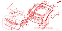 HECKKLAPPENPLATTE(2D)  für Honda CIVIC 1.8 COMFORT 5 Türen 5 gang automatikgetriebe 2014