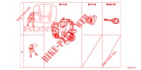 SCHLOSSZYLINDER (SATZ)(LH)  für Honda CIVIC 1.8 COMFORT 5 Türen 5 gang automatikgetriebe 2014