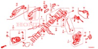 TUERSCHLOESSER, VORNE/AEUSSERER GRIFF  für Honda CIVIC 1.8 COMFORT 5 Türen 5 gang automatikgetriebe 2014