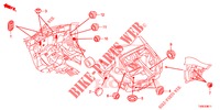 GUMMITUELLE (ARRIERE) für Honda CIVIC 1.8 S 5 Türen 6 gang-Schaltgetriebe 2014
