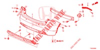 HINTERER STOSSFAENGER  für Honda CIVIC 1.8 S 5 Türen 6 gang-Schaltgetriebe 2014