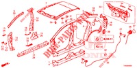 AUSSENBLECHE/TAFEL, HINTEN  für Honda CIVIC 1.4 S 5 Türen 6 gang-Schaltgetriebe 2015