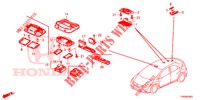 INNENLEUCHTE  für Honda CIVIC 1.4 S 5 Türen 6 gang-Schaltgetriebe 2015