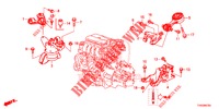 MOTORBEFESTIGUNGEN (1.4L) für Honda CIVIC 1.4 S 5 Türen 6 gang-Schaltgetriebe 2015
