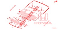 WINDSCHUTZSCHEIBE, VORNE/ HECKFENSTER  für Honda CIVIC 1.4 S 5 Türen 6 gang-Schaltgetriebe 2015