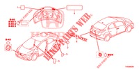 EMBLEME/WARNETIKETTEN  für Honda CIVIC DIESEL 1.6 EXECUTIVE EURO 6 5 Türen 6 gang-Schaltgetriebe 2015