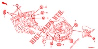 GUMMITUELLE (ARRIERE) für Honda CIVIC DIESEL 1.6 EXECUTIVE EURO 6 5 Türen 6 gang-Schaltgetriebe 2015