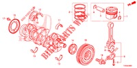 KURBELWELLE/KOLBEN (DIESEL) für Honda CIVIC DIESEL 1.6 EXECUTIVE EURO 6 5 Türen 6 gang-Schaltgetriebe 2015