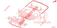 WINDSCHUTZSCHEIBE, VORNE/ HECKFENSTER  für Honda CIVIC DIESEL 1.6 EXECUTIVE EURO 6 5 Türen 6 gang-Schaltgetriebe 2015