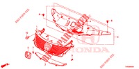GRILL, VORNE/ZIERLEISTE  für Honda CIVIC DIESEL 1.6 LIFSTYLE 5 Türen 6 gang-Schaltgetriebe 2015