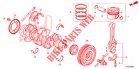 KURBELWELLE/KOLBEN (DIESEL) für Honda CIVIC DIESEL 1.6 LIFSTYLE 5 Türen 6 gang-Schaltgetriebe 2015