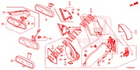 SPIEGEL/SCHIEBEDACH  für Honda CIVIC DIESEL 1.6 LIFSTYLE 5 Türen 6 gang-Schaltgetriebe 2015