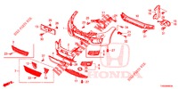 VORDERE STOSSFAENGER  für Honda CIVIC DIESEL 1.6 LIFSTYLE 5 Türen 6 gang-Schaltgetriebe 2015