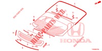 WINDSCHUTZSCHEIBE, VORNE/ HECKFENSTER  für Honda CIVIC DIESEL 1.6 LIFSTYLE 5 Türen 6 gang-Schaltgetriebe 2015