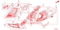 HECKLEUCHTE/KENNZEICHENBELEUCHTUNG (PGM FI)  für Honda CIVIC DIESEL 1.6 LIFSTYLE EURO 6 5 Türen 6 gang-Schaltgetriebe 2015