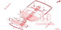 WINDSCHUTZSCHEIBE, VORNE/ HECKFENSTER  für Honda CIVIC DIESEL 1.6 LIFSTYLE EURO 6 5 Türen 6 gang-Schaltgetriebe 2015