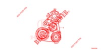     COURROIE ALTERNATEUR (DIESEL) für Honda CIVIC DIESEL 1.6 S 5 Türen 6 gang-Schaltgetriebe 2015