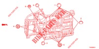 GUMMITUELLE (INFERIEUR) für Honda CIVIC DIESEL 1.6 S 5 Türen 6 gang-Schaltgetriebe 2015