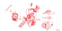 SCHLIESSZYLINDER KOMPONENTEN  für Honda CIVIC DIESEL 1.6 S 5 Türen 6 gang-Schaltgetriebe 2015