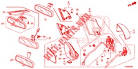 SPIEGEL/SCHIEBEDACH  für Honda CIVIC DIESEL 1.6 S 5 Türen 6 gang-Schaltgetriebe 2015
