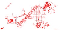TUERSCHLOESSER, HINTEN/AEUSSERER GRIFF  für Honda CIVIC DIESEL 1.6 S 5 Türen 6 gang-Schaltgetriebe 2015
