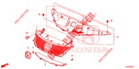 GRILL, VORNE/ZIERLEISTE  für Honda CIVIC DIESEL 1.6 S EURO 6 5 Türen 6 gang-Schaltgetriebe 2015