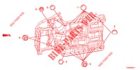 GUMMITUELLE (INFERIEUR) für Honda CIVIC DIESEL 1.6 S EURO 6 5 Türen 6 gang-Schaltgetriebe 2015