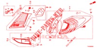 HECKLEUCHTE/KENNZEICHENBELEUCHTUNG (PGM FI)  für Honda CIVIC DIESEL 1.6 S EURO 6 5 Türen 6 gang-Schaltgetriebe 2015
