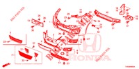 VORDERE STOSSFAENGER  für Honda CIVIC DIESEL 1.6 S EURO 6 5 Türen 6 gang-Schaltgetriebe 2015